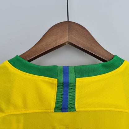 Brasilien Heimtrikot 2018 Herren Fan-Version Gelb (Retro)