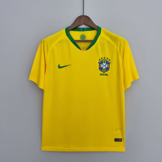 Brasilien Heimtrikot 2018 Herren Fan-Version Gelb (Retro)
