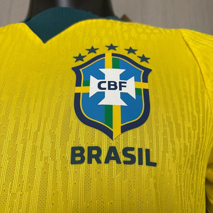 Brasilien Heimtrikot 26/27 Herren Spieler-Version Gelb