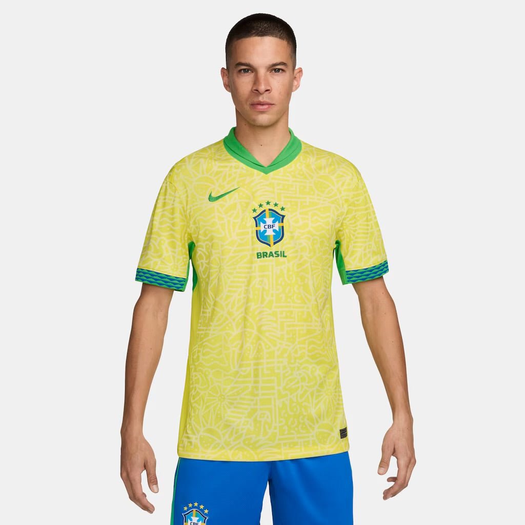 Brasilien Heimtrikot 24/25 Herren Fan-Version Gelb
