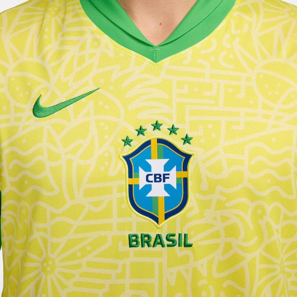 Brasilien Heimtrikot 24/25 Herren Fan-Version Gelb