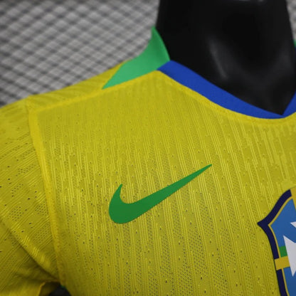 Brasilien Heimtrikot 25/26 Herren Spieler-Version Trikot Gelb
