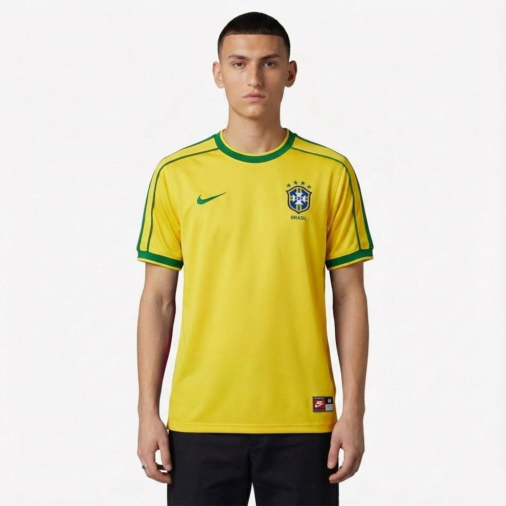 Brasilien Heimtrikot 98/99 Herren Fan-Version Gelb (Retro)