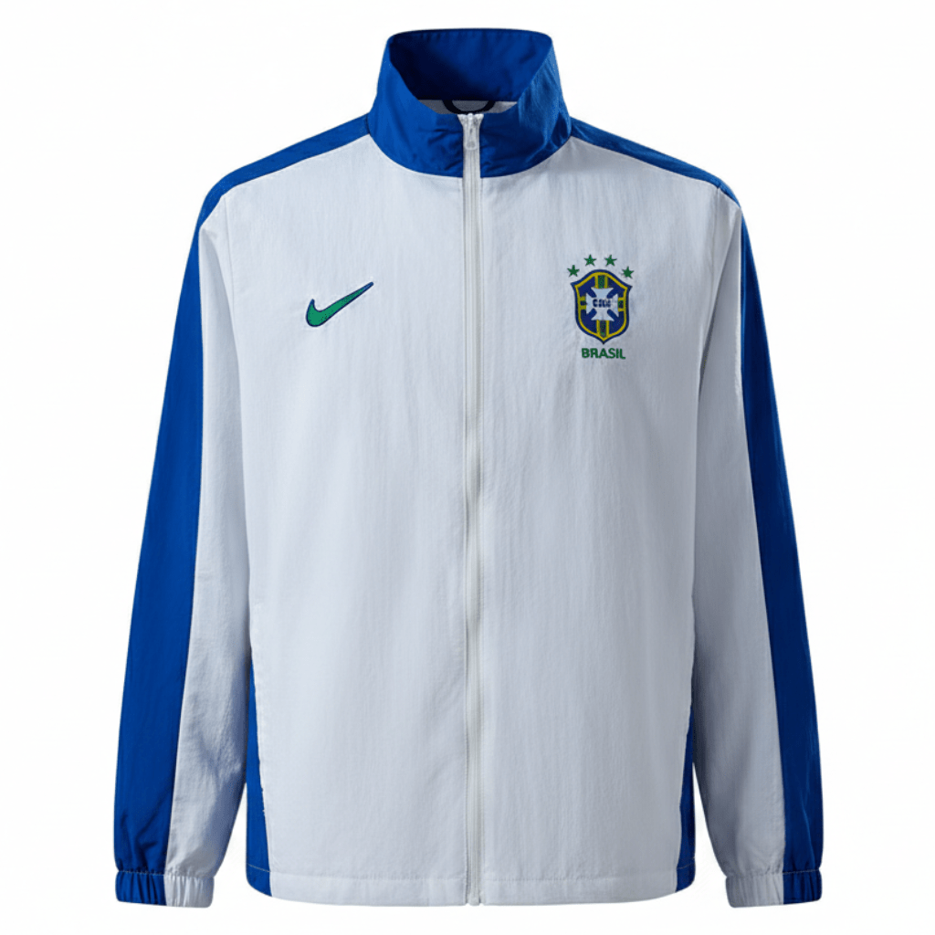 Brasilien Jacke 1998 Herren Weiß (Retro)