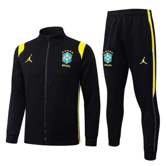 Brasilien Trainingsanzug 26/27 Jacke und Hose Schwarz