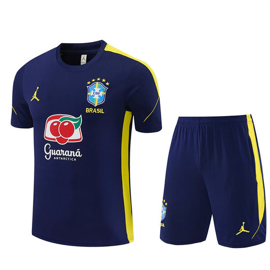 Brasilien Trainingsset 26/27 Trikot und Shorts Marineblau