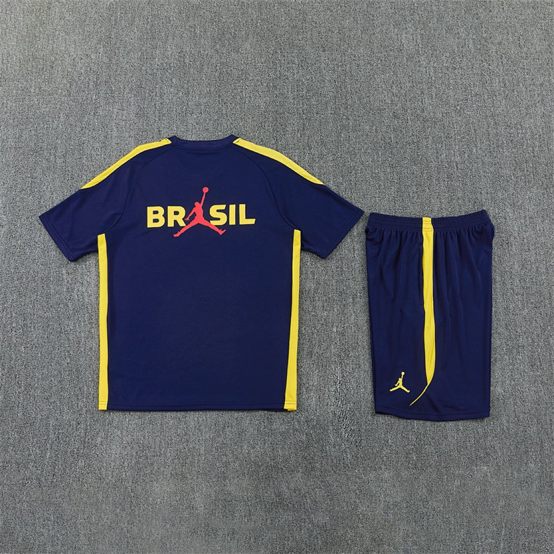 Brasilien Trainingsset 26/27 Trikot und Shorts Marineblau