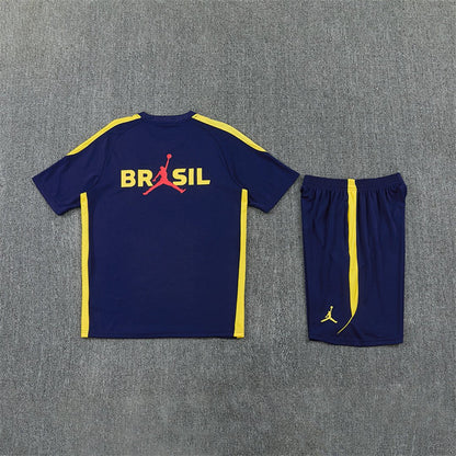 Brasilien Trainingsset 26/27 Trikot und Shorts Marineblau
