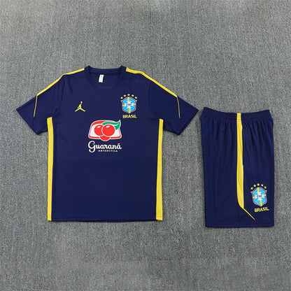 Brasilien Trainingsset 26/27 Trikot und Shorts Marineblau