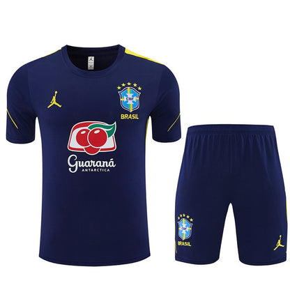 Brasilien Trainingsset 26/27 Trikot und Shorts Marineblau