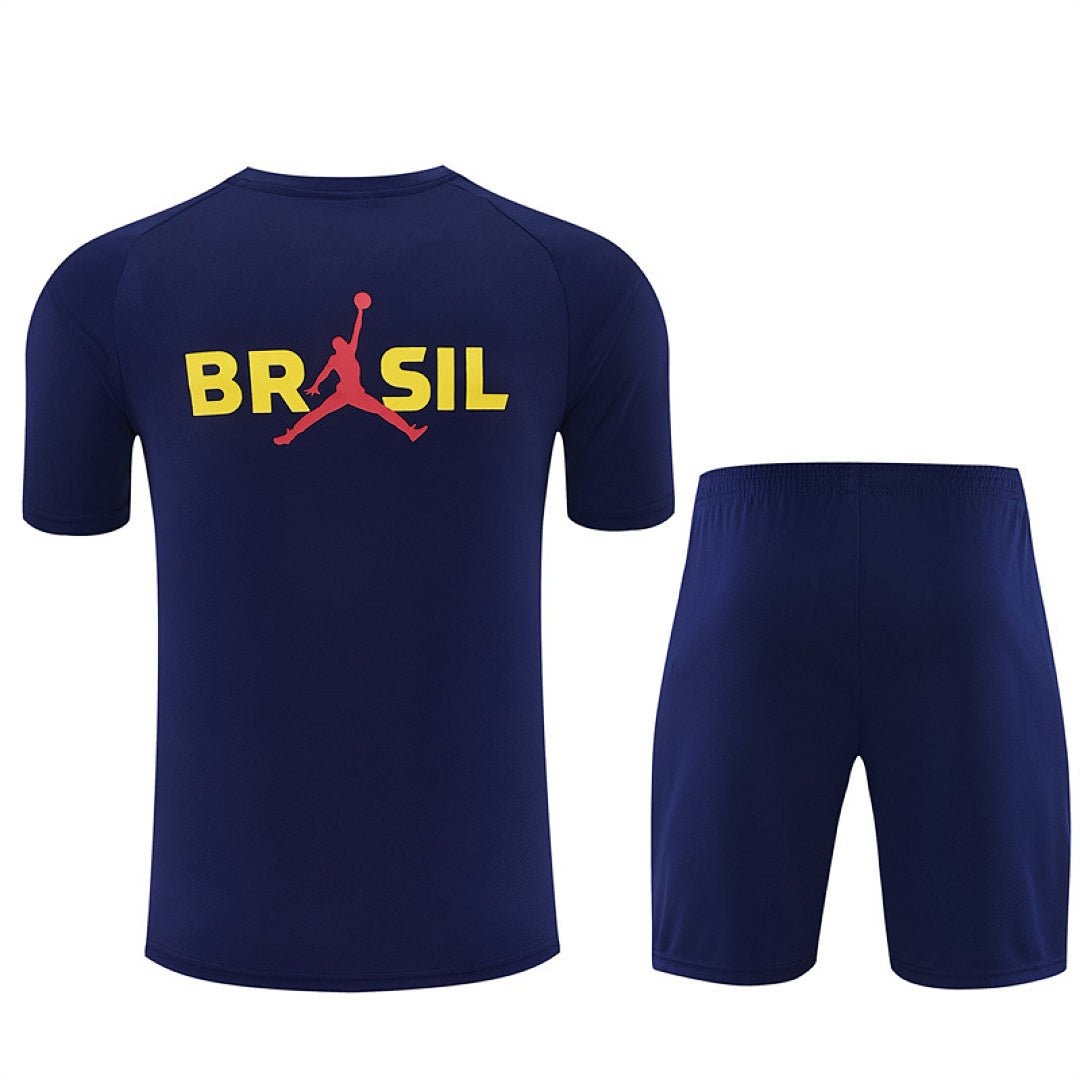 Brasilien Trainingsset 26/27 Trikot und Shorts Marineblau