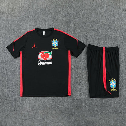 Brasilien Trainingsset 26/27 Trikot und Shorts Schwarz