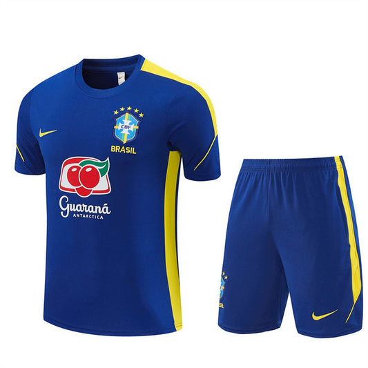 Brasilien Trainingsset 26/27 Trikot und Shorts Blau