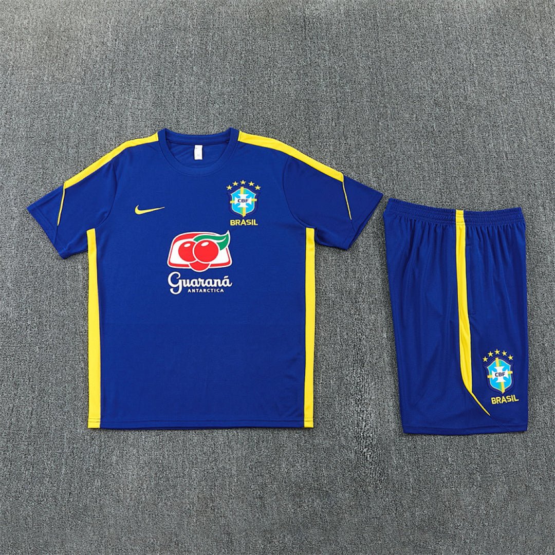 Brasilien Trainingsset 26/27 Trikot und Shorts Blau