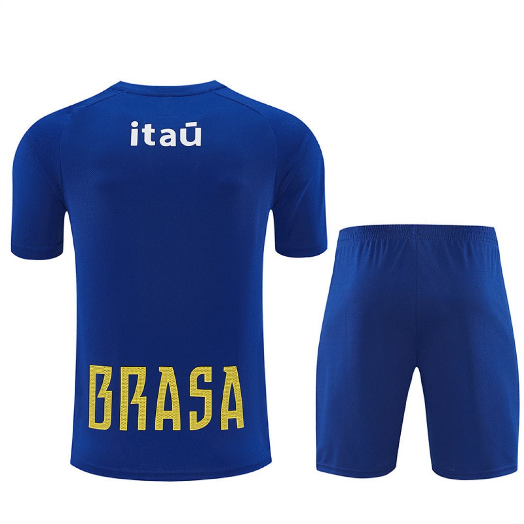 Brasilien Trainingsset 26/27 Trikot und Shorts Blau
