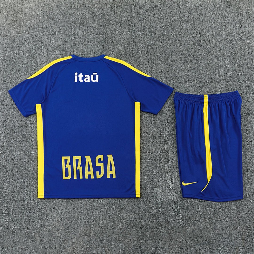 Brasilien Trainingsset 26/27 Trikot und Shorts Blau