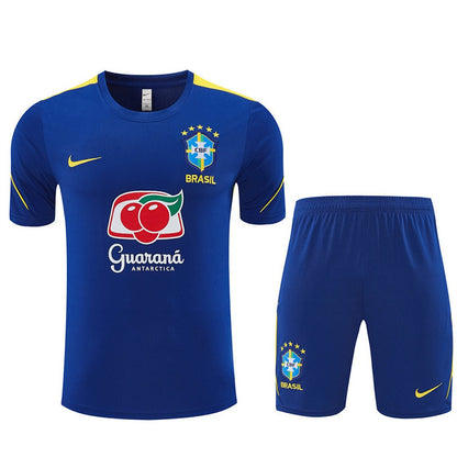 Brasilien Trainingsset 26/27 Trikot und Shorts Blau