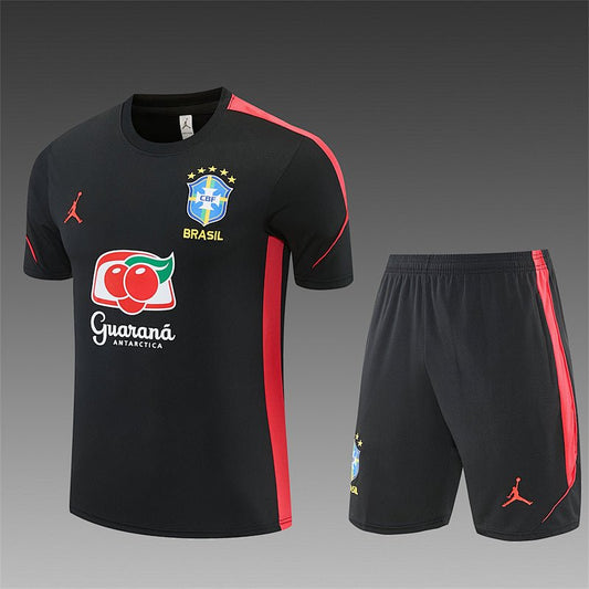 Brasilien Trainingsset 26/27 Trikot und Shorts Schwarz
