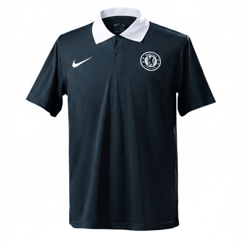 Chelsea Polohemd 25/26 Fan-version Herren Schwarz