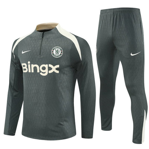 Chelsea Trainingsanzug 25/26 Herren Jacke und Hose Grau