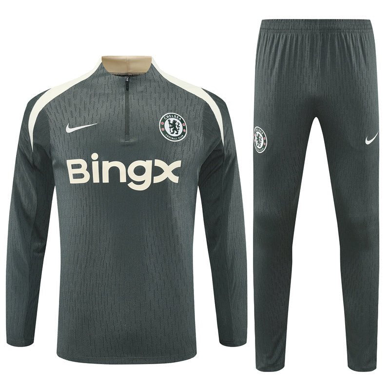 Chelsea Trainingsanzug 25/26 Herren Jacke und Hose Grau