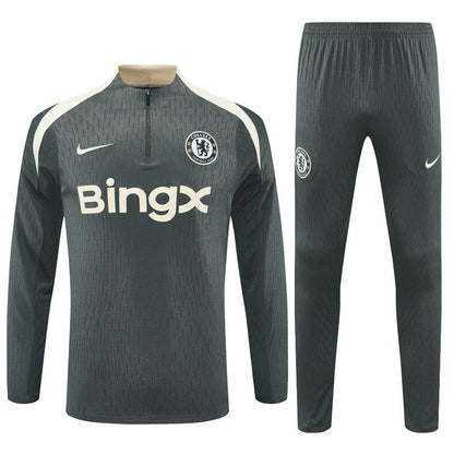 Chelsea Trainingsanzug 25/26 Herren Jacke und Hose Grau