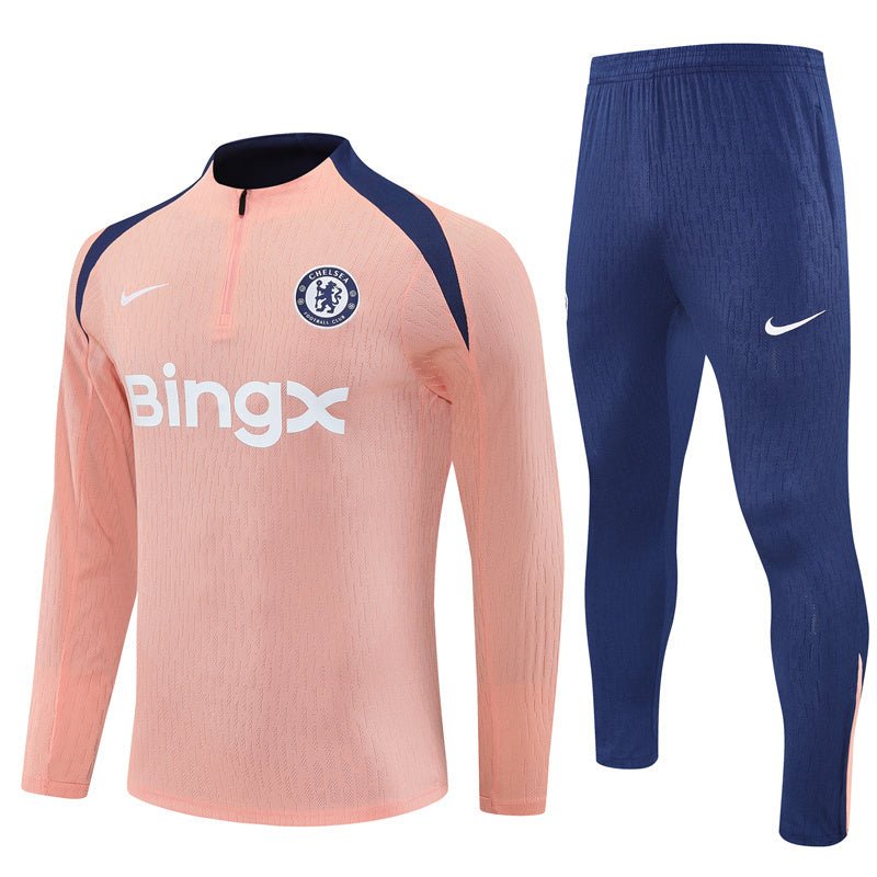 Chelsea Trainingsanzug 25/26 Herren Jacke Salm und Hose Blau