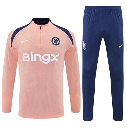 Chelsea Trainingsanzug 25/26 Herren Jacke Salm und Hose Blau