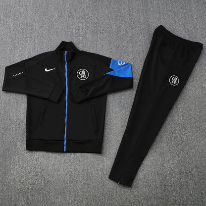Chelsea Trainingsanzug 25/26 Jacke und Hose Herren Schwarz