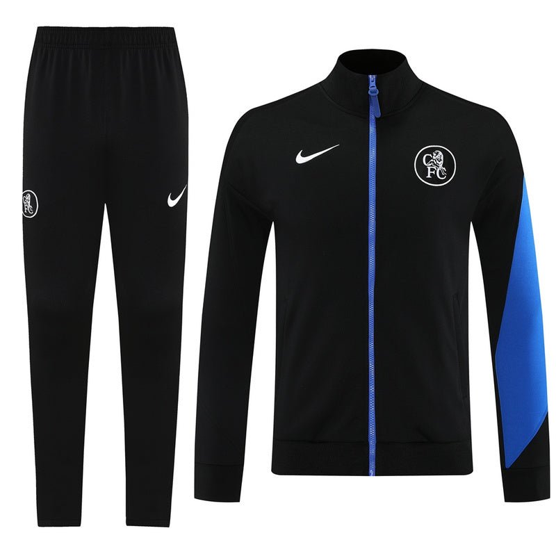 Chelsea Trainingsanzug 25/26 Jacke und Hose Herren Schwarz