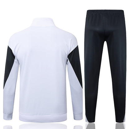 Chelsea Trainingsanzug 25/26 Jacke Weiß und Hose Schwarz
