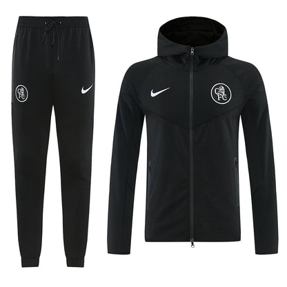 Chelsea Trainingsanzug 2025/26 Jacke und Hose Herren Schwarz