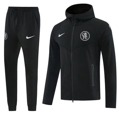 Chelsea Trainingsanzug 2025/26 Jacke und Hose Herren Schwarz