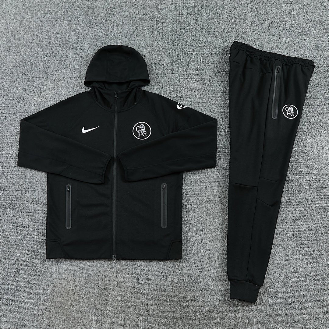 Chelsea Trainingsanzug 2025/26 Jacke und Hose Herren Schwarz