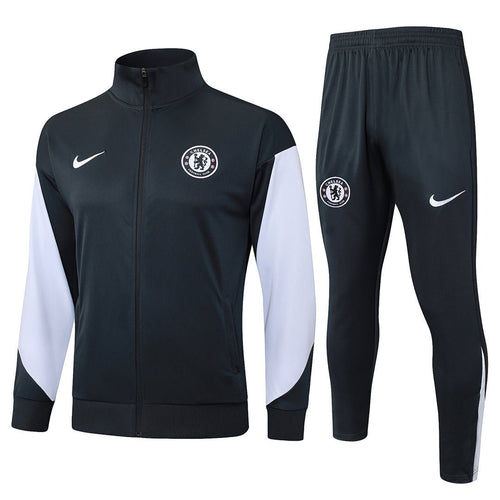 Chelsea Trainingsanzug 25/26 Jacke und Hose Schwarz Herren