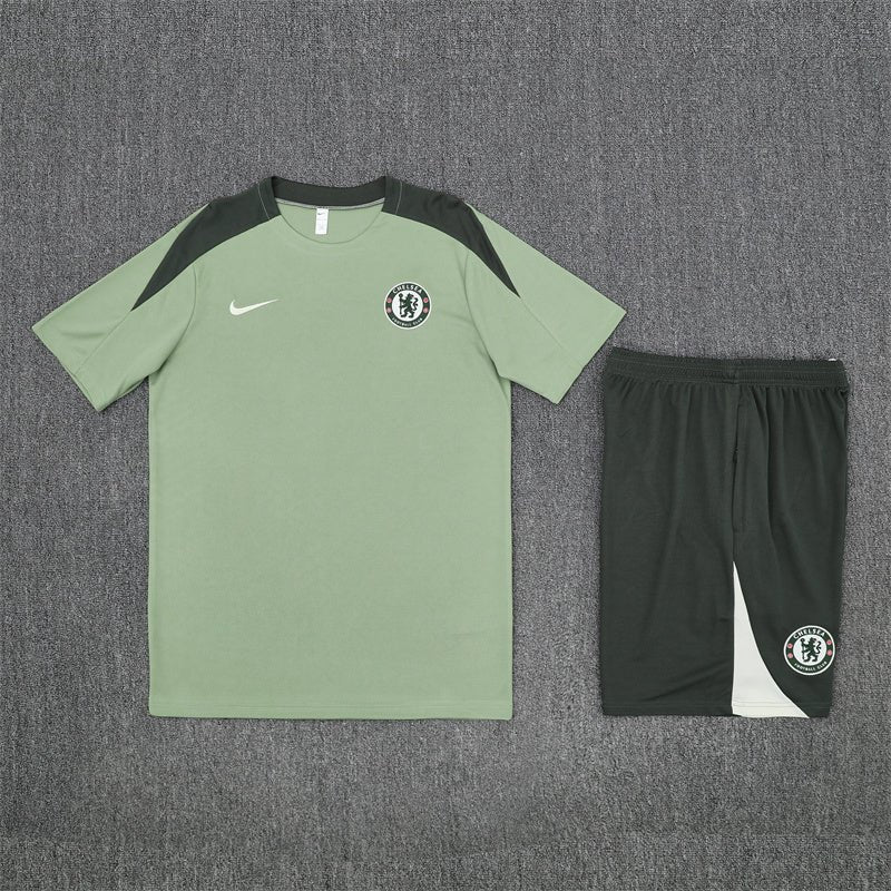 Chelsea Trainingsset 25/26 Trikot und Shorts Grau