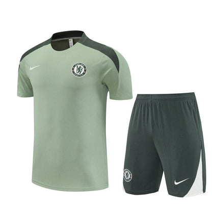 Chelsea Trainingsset 25/26 Trikot und Shorts Grau