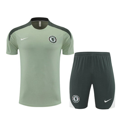 Chelsea Trainingsset 25/26 Trikot und Shorts Grau