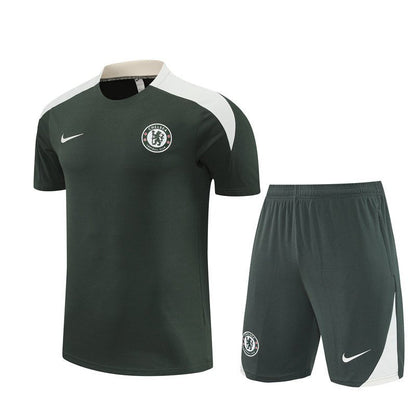 Chelsea Trainingsset 25/26 Trikot und Shorts Schwarz