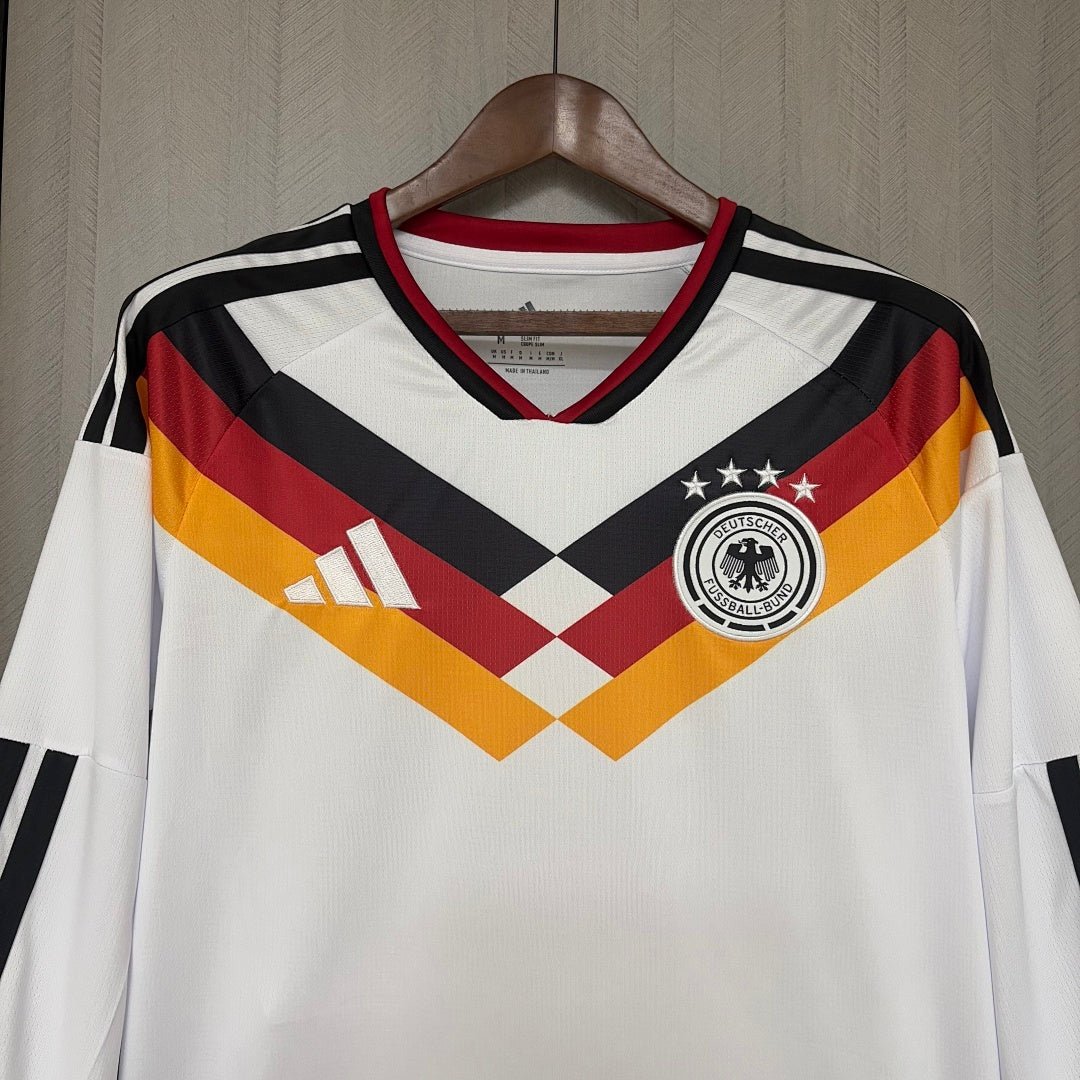 Deutschland Langarm Heimtrikot 26/27 Herren Fan-Version Weiß