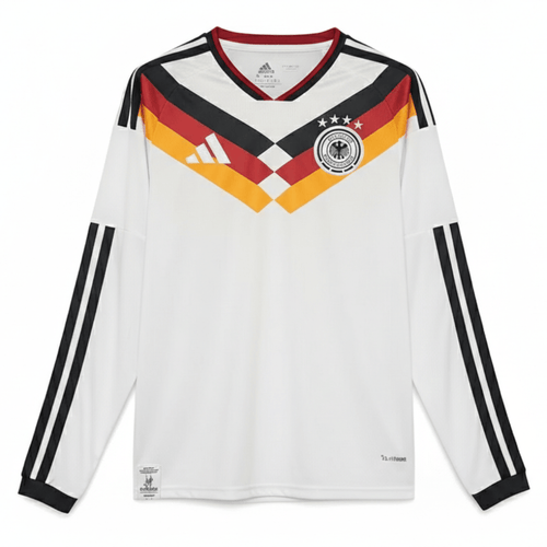 Deutschland Langarm Heimtrikot 26/27 Herren Fan-Version Weiß