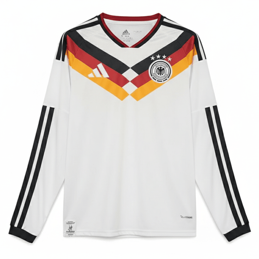 Deutschland Langarm Heimtrikot 26/27 Herren Fan-Version Weiß
