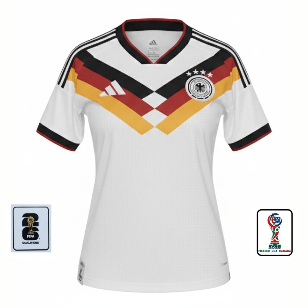 Deutschland Heimtrikot 26/27 Damen Fantrikot mit WM-Patches