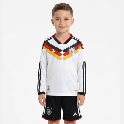 Kinder-set Deutschland Langarm Heimtrikot 26/27 Trikot und Shorts