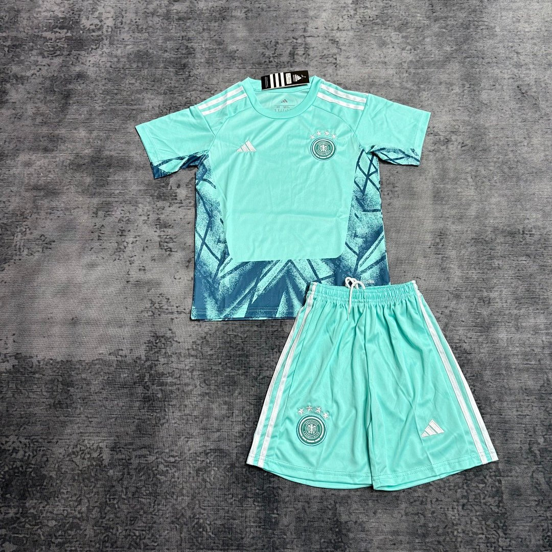 Deutschland Kinder-Set Torwart 26/27 Trikot und Shorts