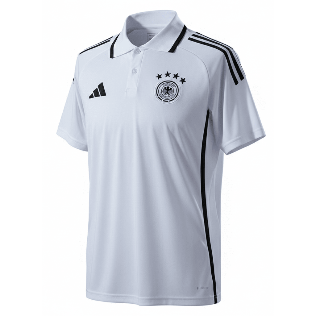 Deutschland Polohemd 26/27 Herren Fan-Version Weiß