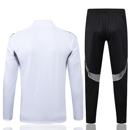 Deutschland Trainingsanzug 2025/2026 Jacke Weiß und Hose Schwarz