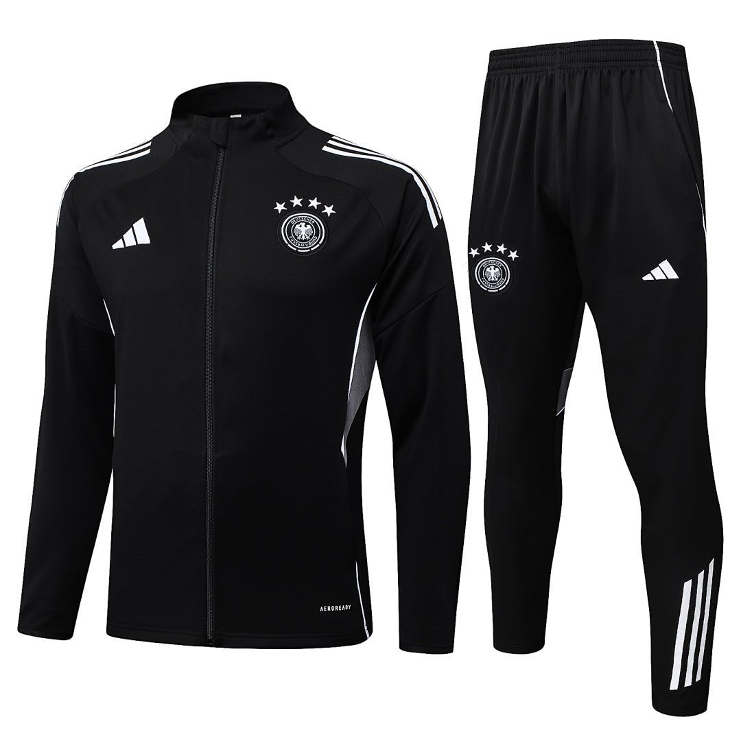 Deutschland Trainingsanzug 2025/2026 Jacke und Hose Schwarz