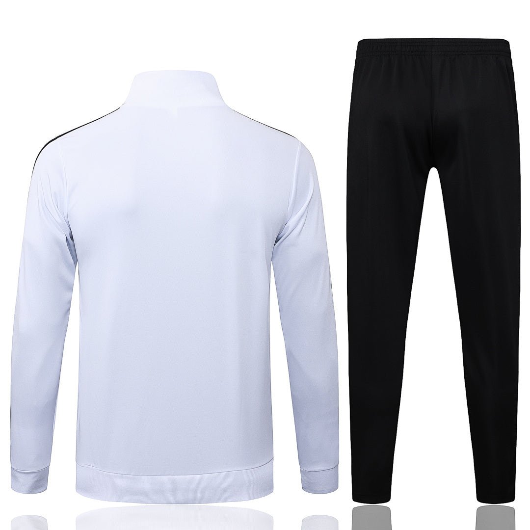 Deutschland Trainingsanzug 2025/26 Jacke Weiß und Hose Schwarz