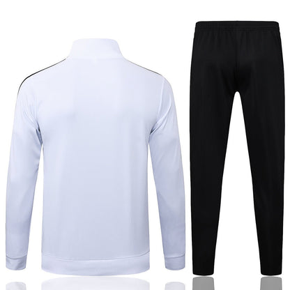 Deutschland Trainingsanzug 2025/26 Jacke Weiß und Hose Schwarz